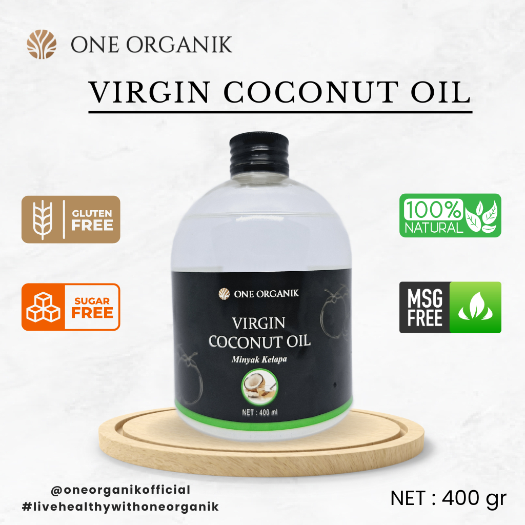 

One Organik - Virgin Coconut Oil VCO - Minyak Kelapa Murni 100% | (400 ml)