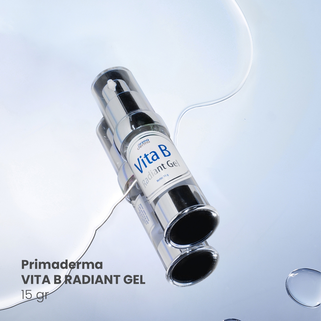 Primaderma Vita B Radiant Gel - Serum Oily Mencerahkan Kulit Berminyak/ Glowing 15Gr