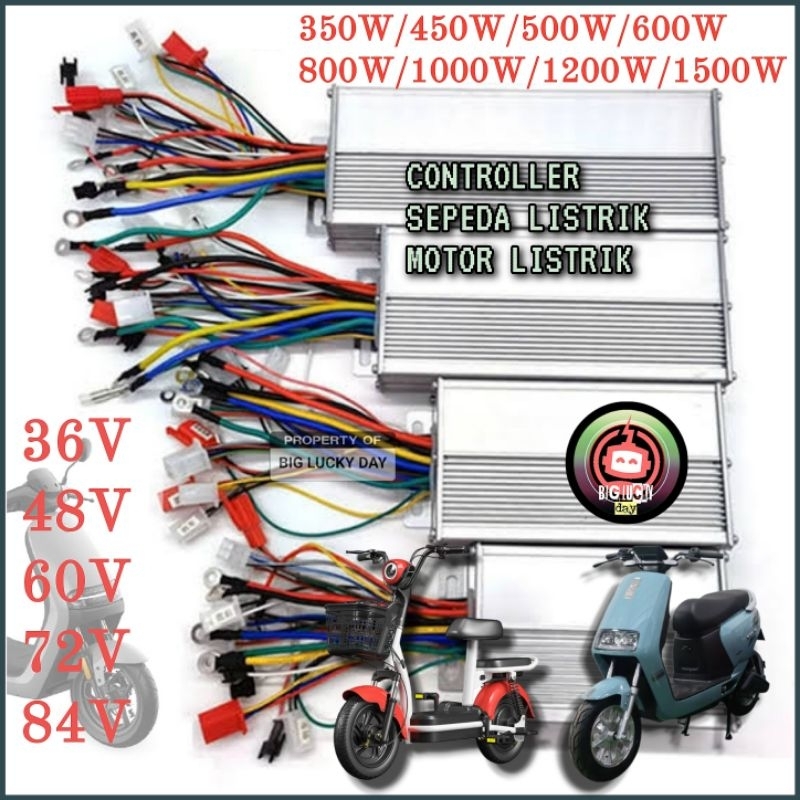 CONTROLLER SEPEDA LISTRIK MOTOR LISTRIK UNIVERSAL 36V-84V 350W-1500W KONTROLER CONTROLER SELIS UWINF