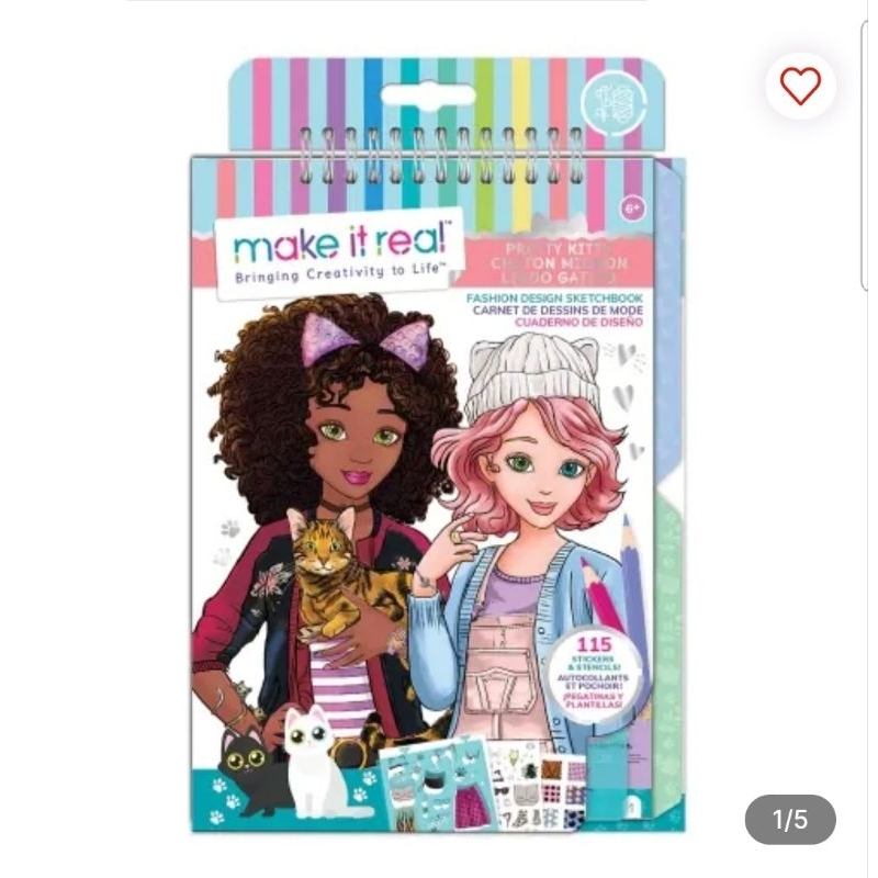 

Make It Real Set Sketchbook Pretty Kitty