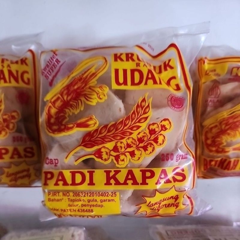 

kerupuk udang padi kapas (kepingan besar)