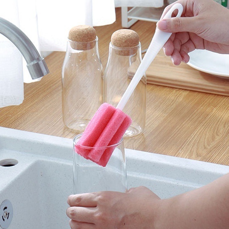 Sikat Spons Pembersih Botol Susu / Sikat botol susu bayi/Sikat botol susu