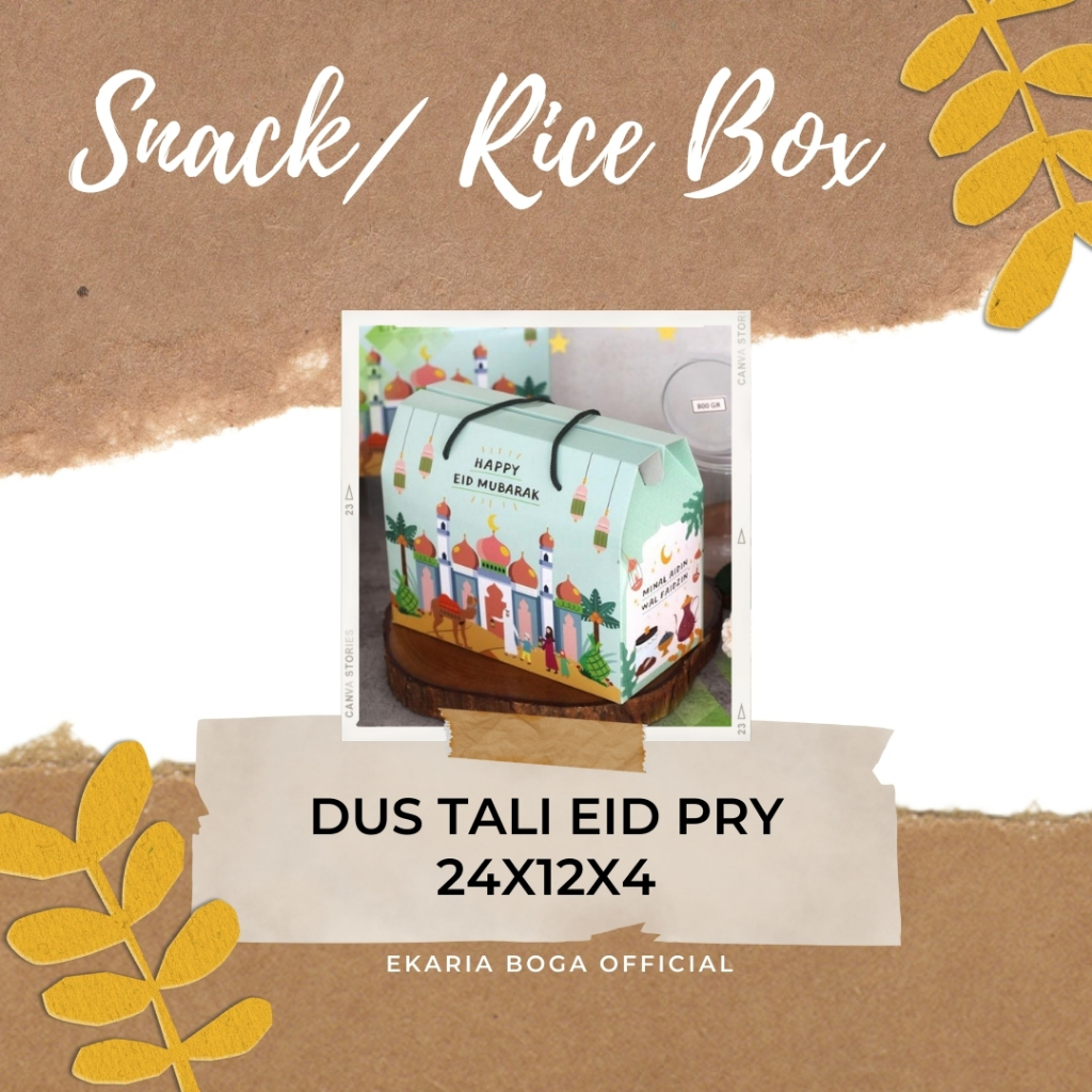 

SNACK BOX/ RICE BOX | GABLE BOX | LEBARAN | DUS TALI EID PRY 24X12X14