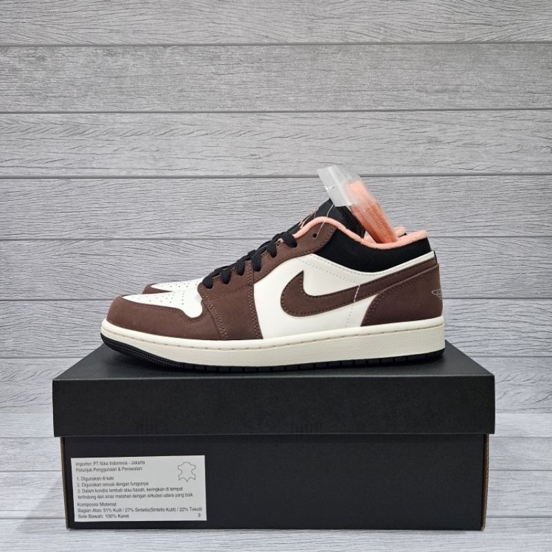 Nike Air Jordan 1 Low SE Mocha Brown Pink Original