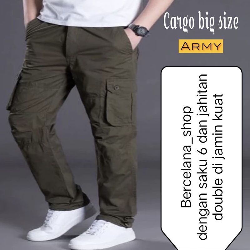 [JUMBO]38-50 CELANA CARGO PANJANG PRIA UKURAN JUMBO CARGO JUMBO PRIA CELANA JUMBO PRIA