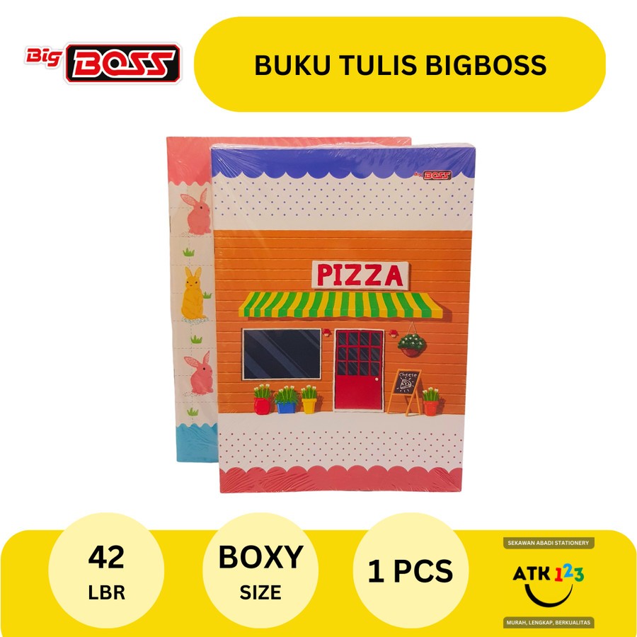 

Buku Tulis Boxy Sinar Dunia SIDU Bigboss isi 42 lembar [1 PACK ISI 6]