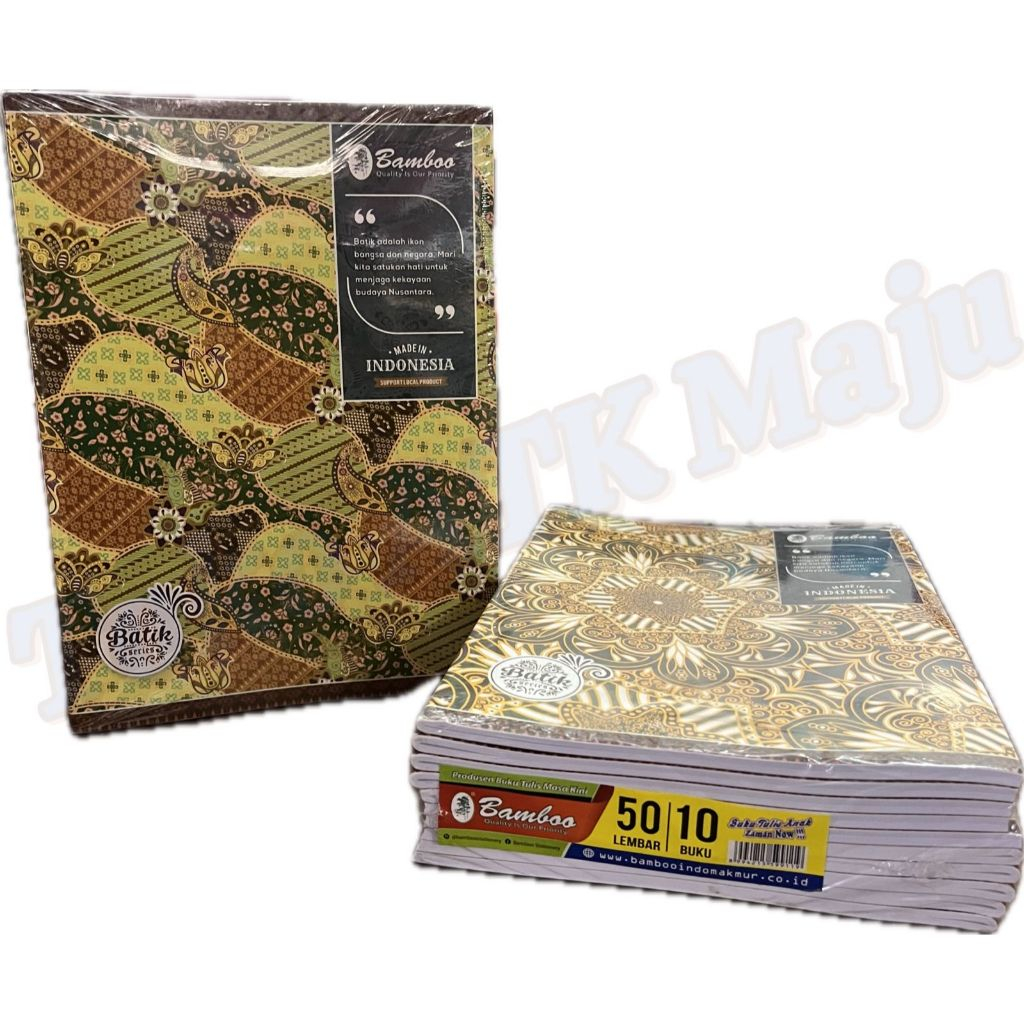 

Buku tulis sampul batik isi 50 lembar bamboo