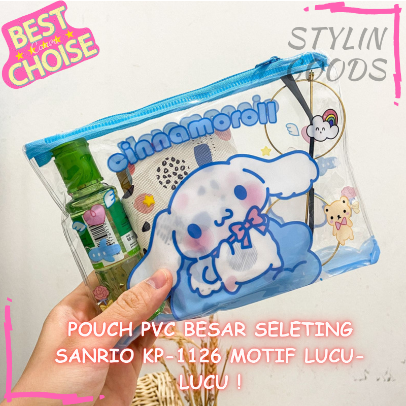 

KP-1126 KOTAK PENSIL POUCH PVC BESAR SELETING SANRIO ANTI AIR BISA UNTUK BISA UNTUK TEMPAT MAKEUP DAN ALAT TULIS POUCH BENING SANRIO BISA COD