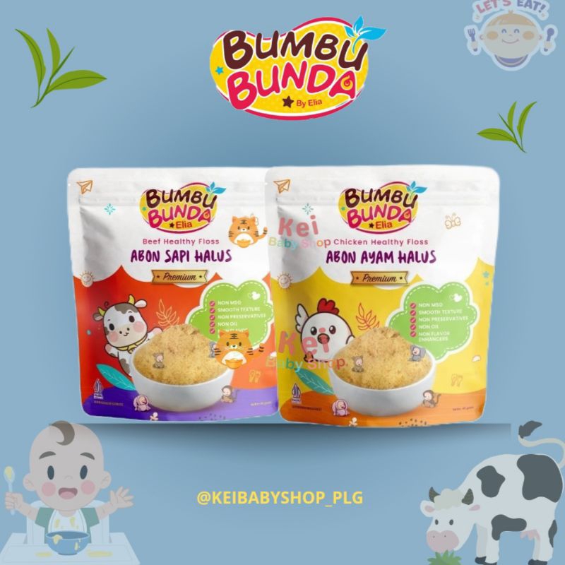 

Bumbu Bunda Healthy Floss Abon Sehat Bayi MPASI / Abon Ayam Sapi Lele