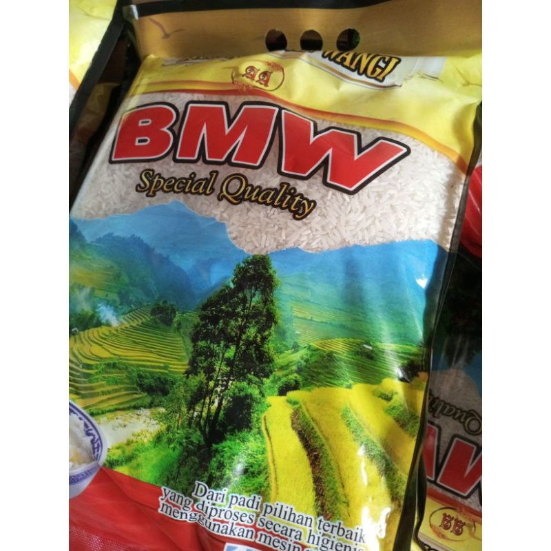 

beras rojolele/BMW/cap ketupat
