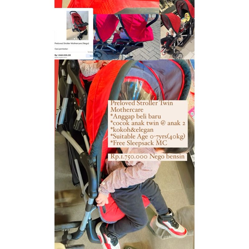 stroller Twin mothercare