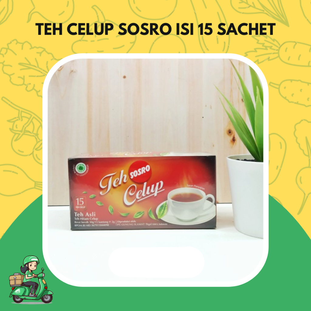 

Teh Celup Sosro 1 pack isi 15 sachet