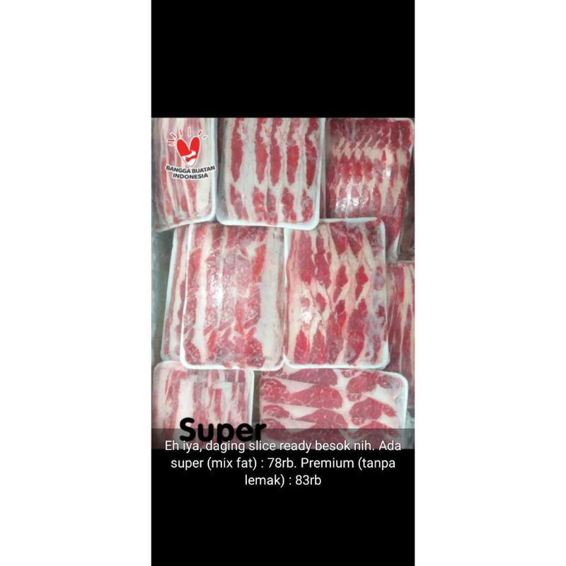 

daging slice mix lemak 49rb