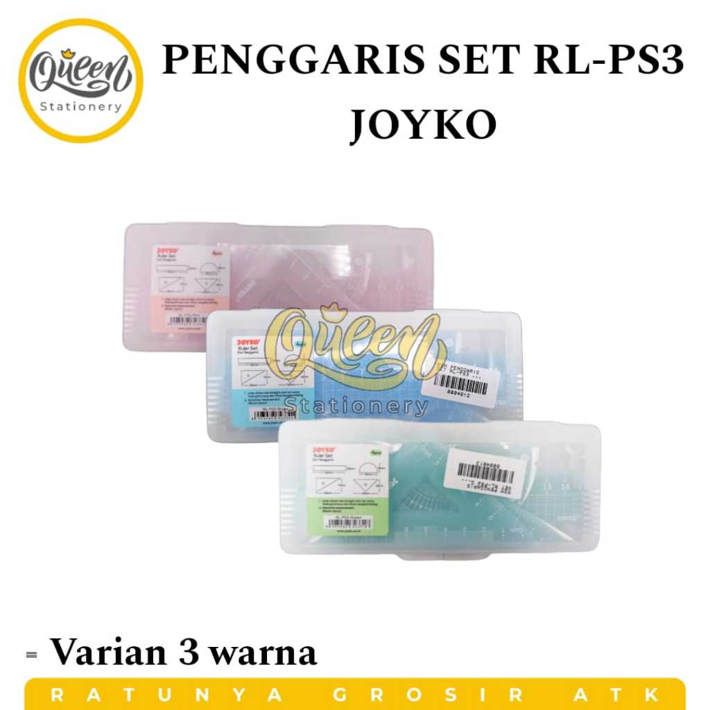 

1 SET (4 PCS) PENGGARIS SET RL-PS3 JOYKO / RULER SET / PENGGARIS PLASTIK SET