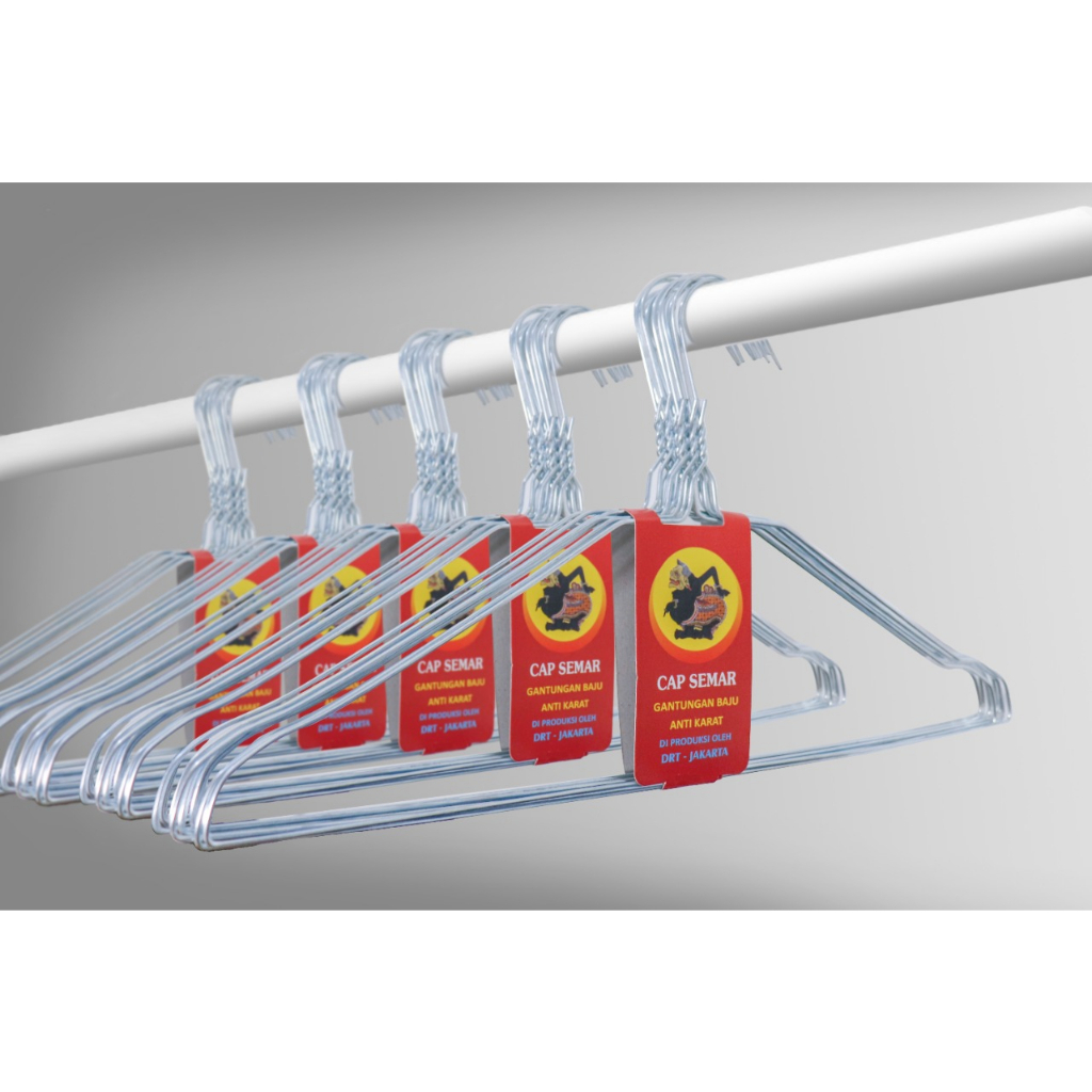 ISI 50 PCS HANGER KAWAT / GANTUNGAN BAJU ANTI KARAT SUPER MURAH