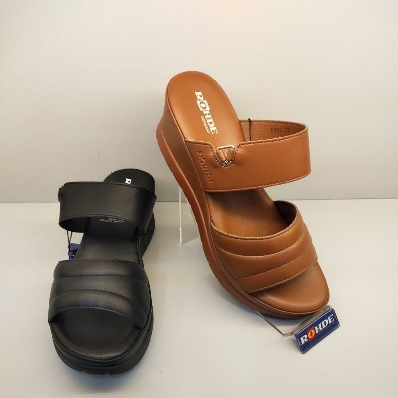 sandal wedges wanita rohde 6902