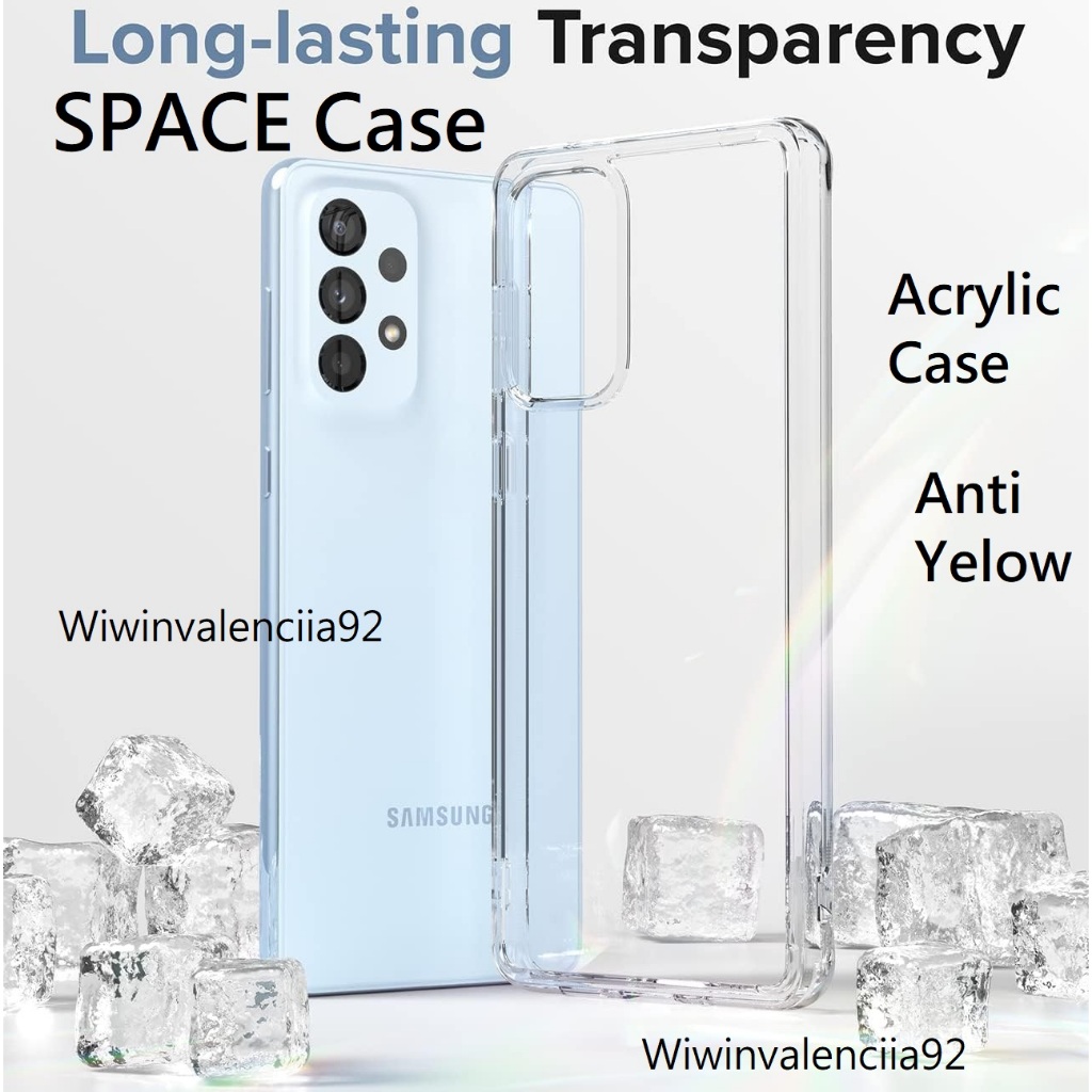 ORIGINAL SPACE Military Drop Crystal CASE ANTI KUNING Samsung A56 A35 A26 A16 A73 A53 A23 A13 4G A52