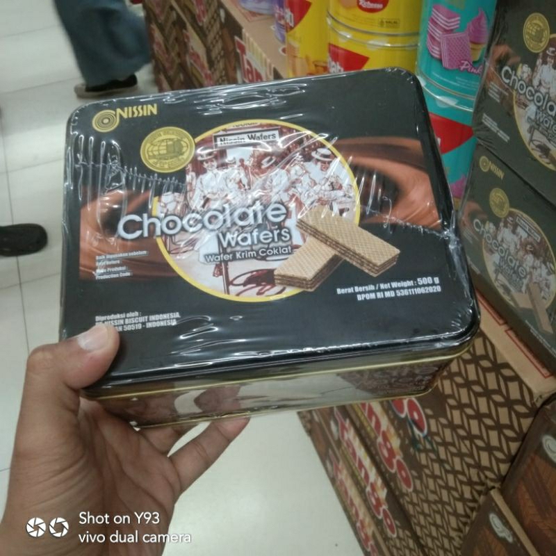 nissin wafer kaleng kotak 500gr