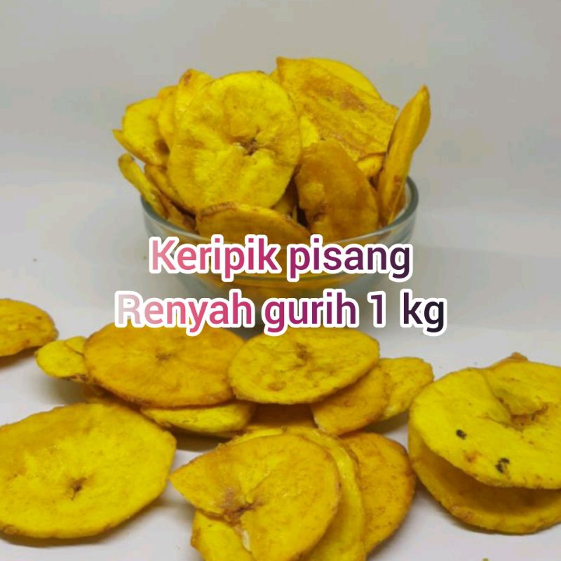 

keripik pisang asin gurih 1kg