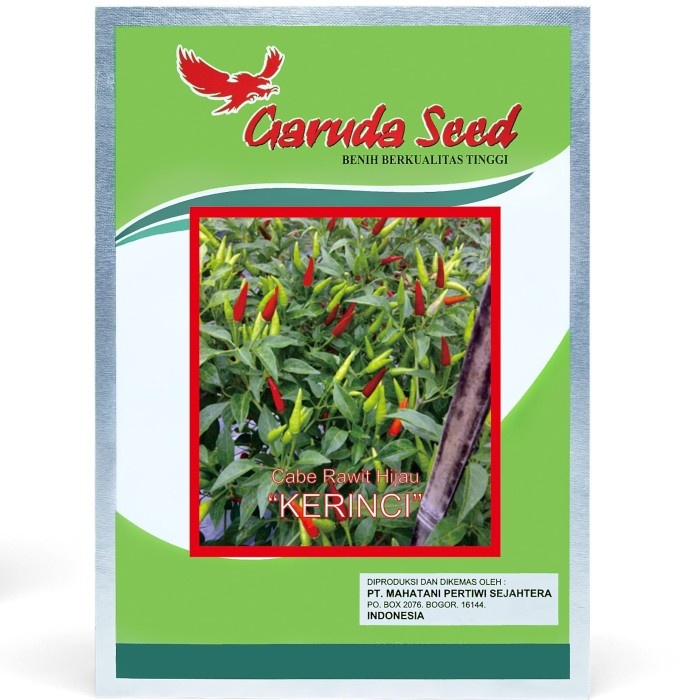 

Benih Cabai Rawit Hijau Kerinci 10gr - Benih Cabe Unggul Garuda seed