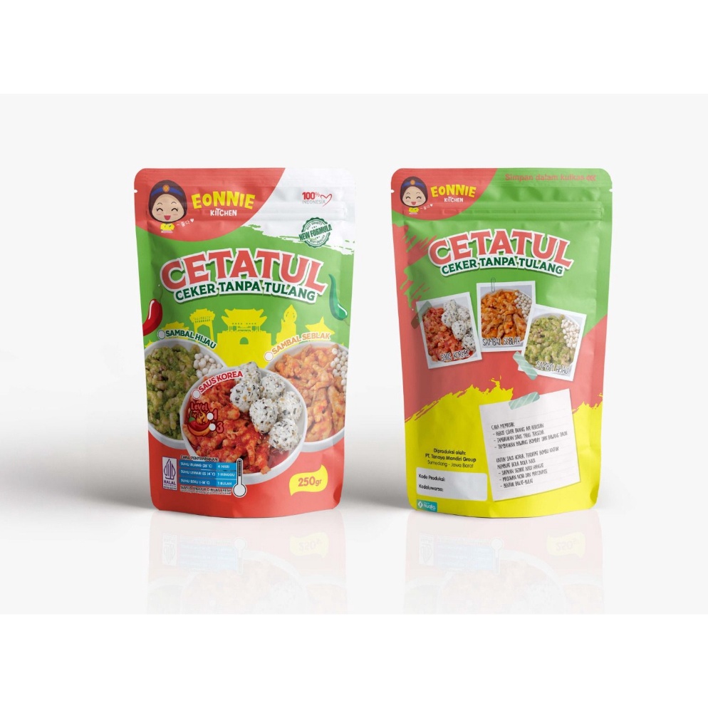 

UIL749 XG34448 Eonnie Kitchen Cetatul Dakbal Ceker Tanpa Tulang