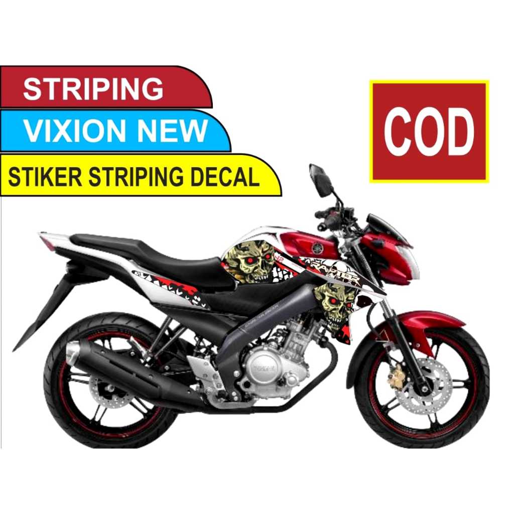 Decal Sticker Variasi Striping Yamaha Vixion new VARIASI VIXION NEW