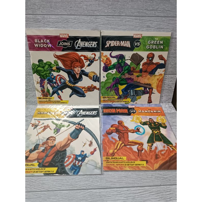 Buku Cerita Bilingual Anak - Avengers Seri (Versus & Joins)
