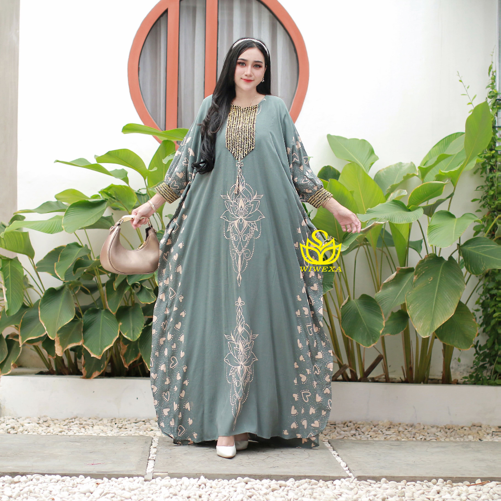 NEW DEALS KAFTAN BATIK KAFTAN GAMIS JUMBO KAFTAN RAYON GAMIS RENDA SULTAN VIRAL KAFTAN LEBARANRAYON