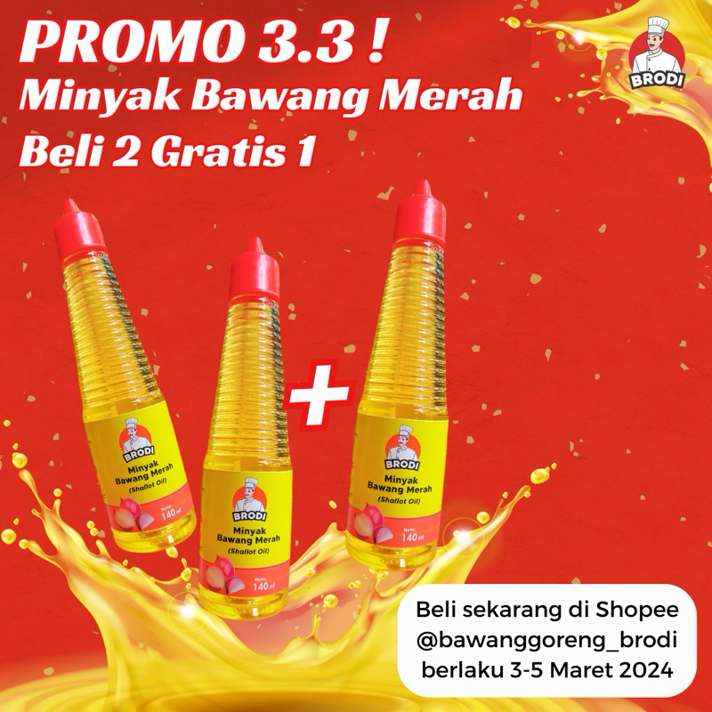 

MINYAK BAWANG MERAH BRODI HARGA GROSIR 140 ml
