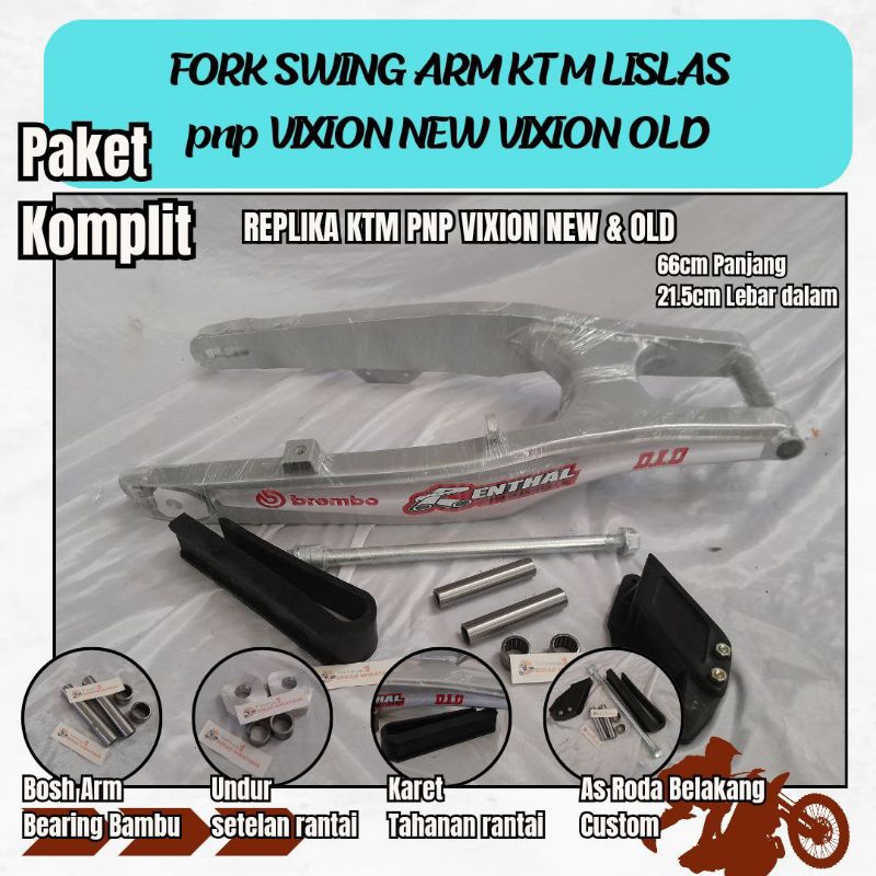 Paket Komplit Sasis Swing Arm Ktm Vixion New Nva Nvl Vixion Old Vixion R Panjang 66cm