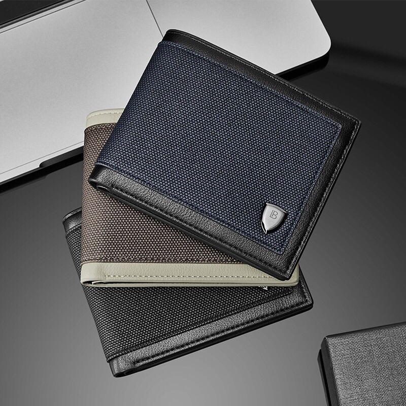 Bostanten Dompet Pria Pendek Dompet Cowok Lipat