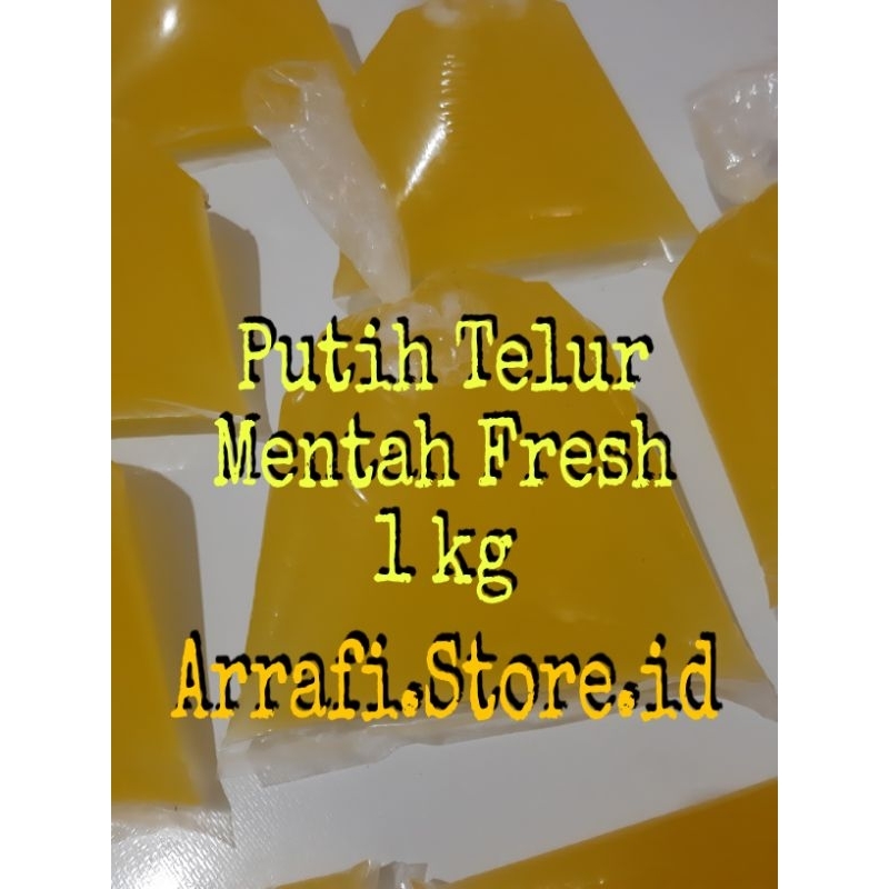 

IO Putih Telur Mentah Fresh Segar 1 kg pure egg white putih telur murni Putih Telur Mentah Fresh