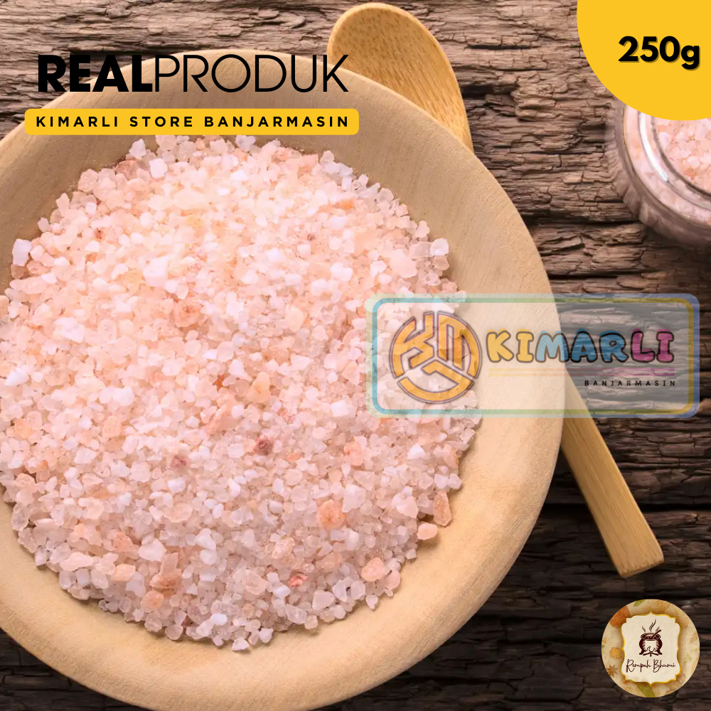 

250g || Garam Himalaya Premium Organic Original 100% Natural | Himsalt Organik Himalayan Pink Salt Pure Murni Sea Salt Rock Salt By. Kimarli.Store