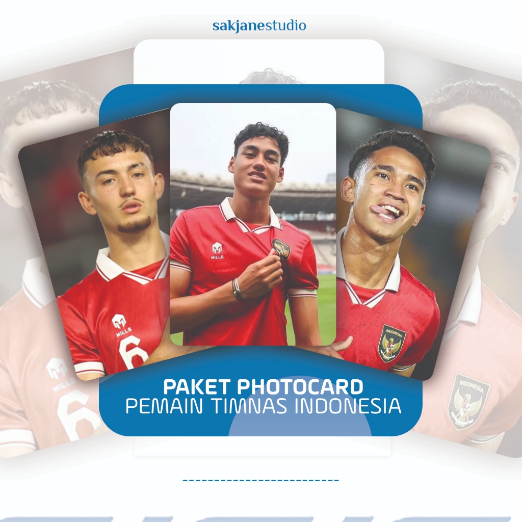 PAKET HEMAT PHOTOCARD PEMAIN TIMNAS INDONESIA 50 PCS