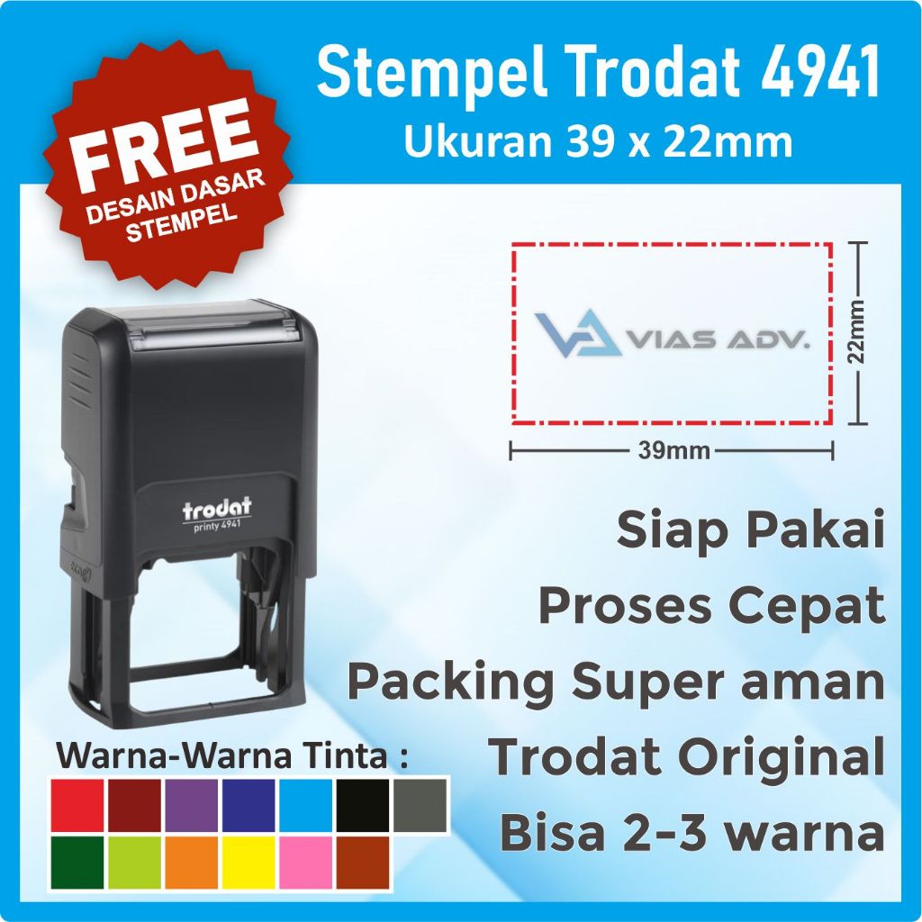 

Stempel Praktis Trodat 4941 (39x22mm) FREE DESAIN | Stempel 2 warna | Stempel Perawat SIP NIP | Stempel Lunas | Stempel Toko Stempel Instansi | Stempel Pabrik | Stempel Custom | Stempel CV | Stempel PT | Stempel Olshop Stempel Perusahaan