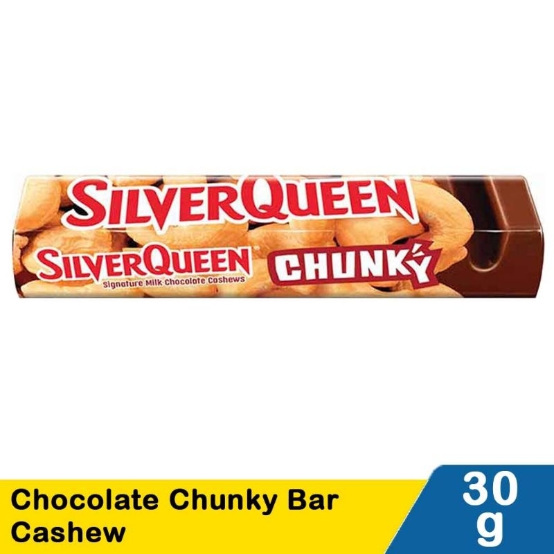 

Coklat Makanan Ringan Silver Queen Cashew Chunky Bar 33g