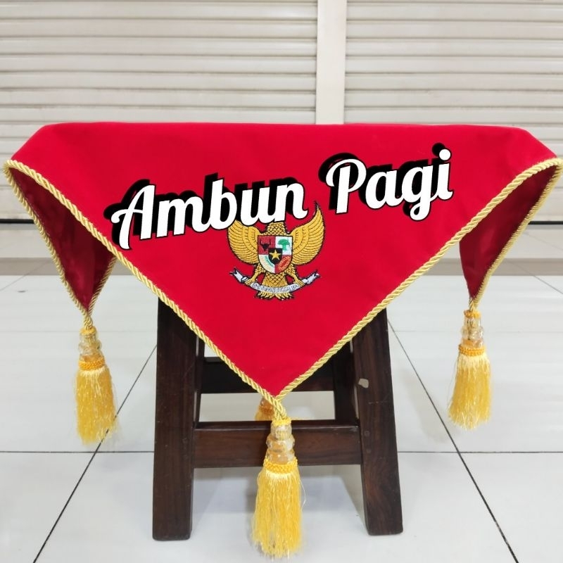 

best seller alas baki paskibra alas baki upacara bendera pake bandulan warna merah ready stock