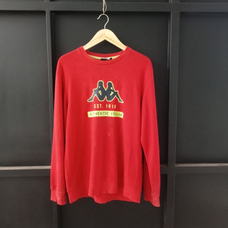 crewneck original kappa menyala murce L fit XL