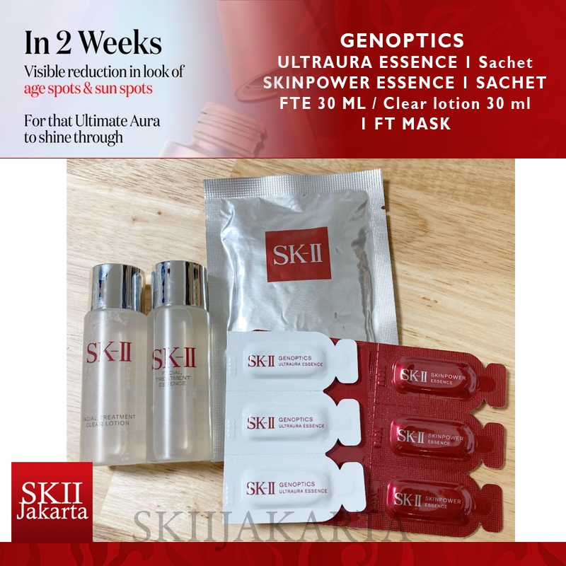 SKII SK II SK2 SET PERAWATAN WAJAH DENGAN 2 SERUM AGING DAN GLOWING