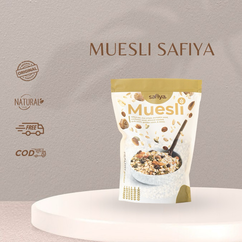 

Muesli Safiya Dried Fruit With Almond Sereal Sarapan Sehat Makanan Ringan