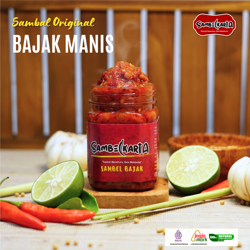 

SAMBAL BAJAK SPESIAL PEDAS MANIS FRESH COOK 175 gram - Sambelkarta