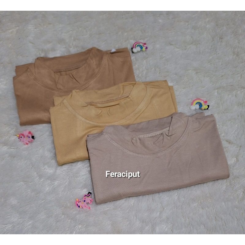 Manset Buntung Rayon Super/ Manset Baju Tanpa Lengan/Inner Turtleneck Rib