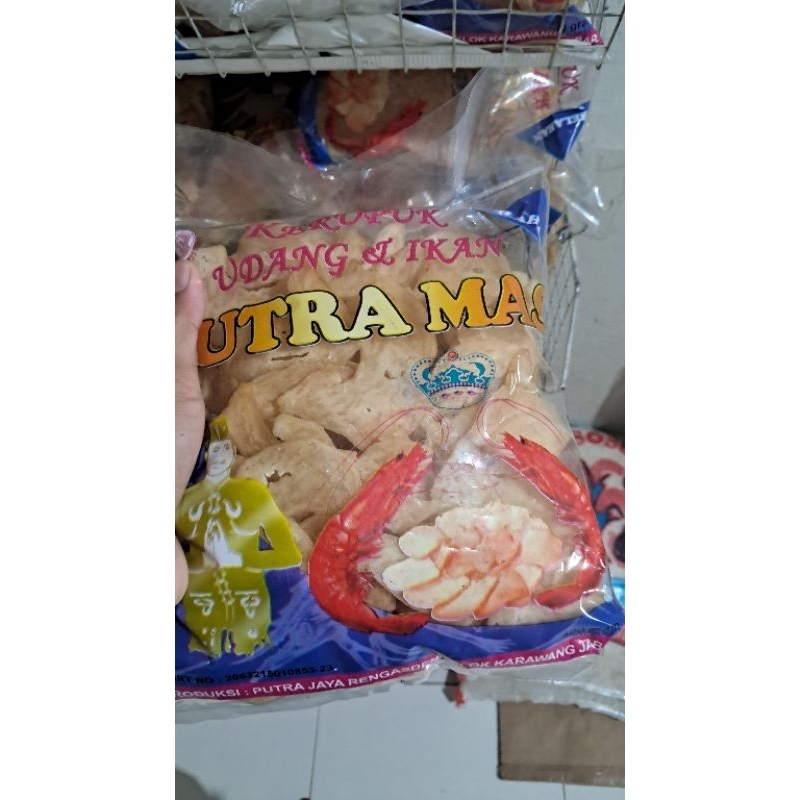 

Kerupuk Udang Super Putra Mas belahan 500 gr khas karawang