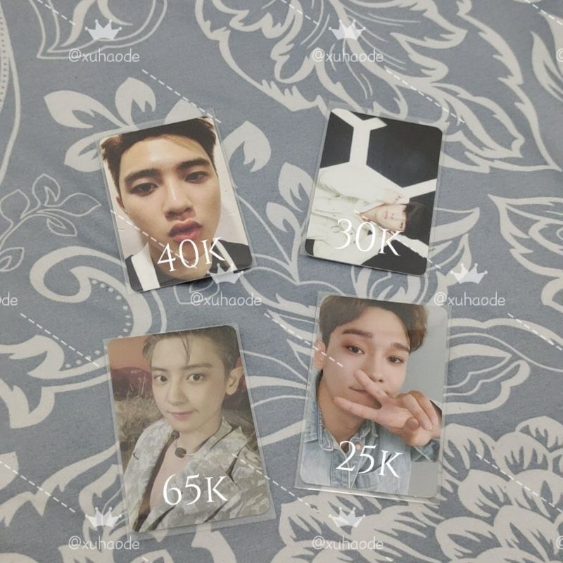 Pc photocard exo Chanyeol D.O Chen Lay