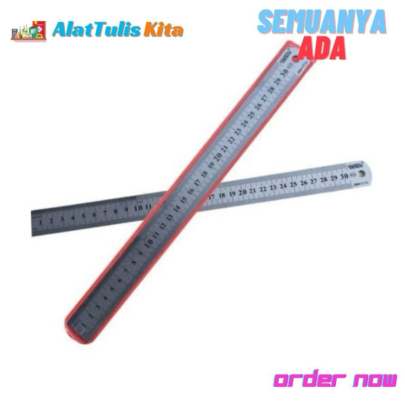 

(1 Pcs) Penggaris / Rulers / Penggaris Besi Elastis Van-Art 30cm