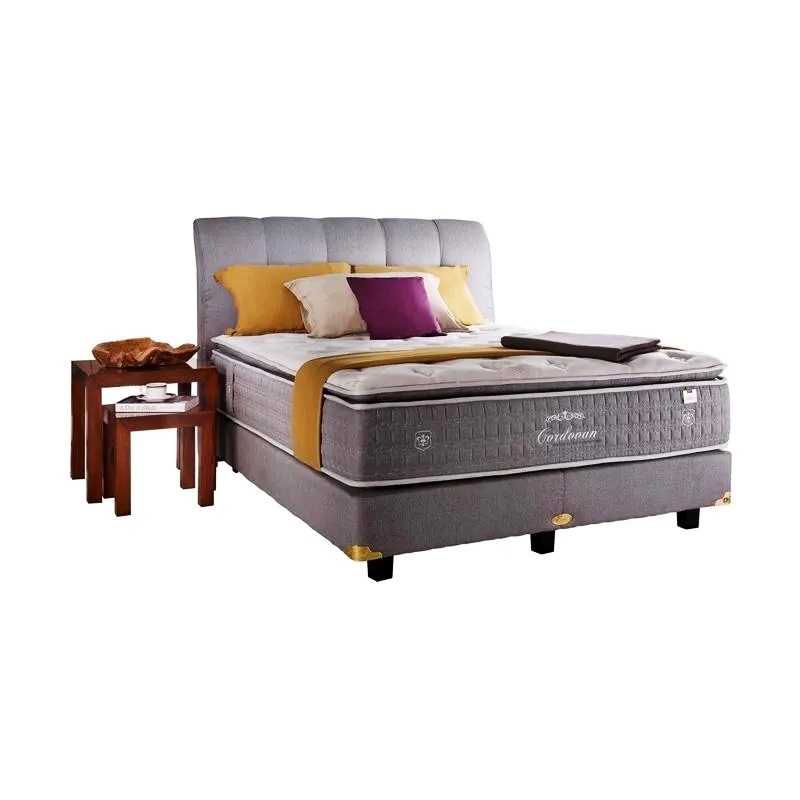 springbed spring latex pillow top cordovan donovan merk central bonus 2 bantal