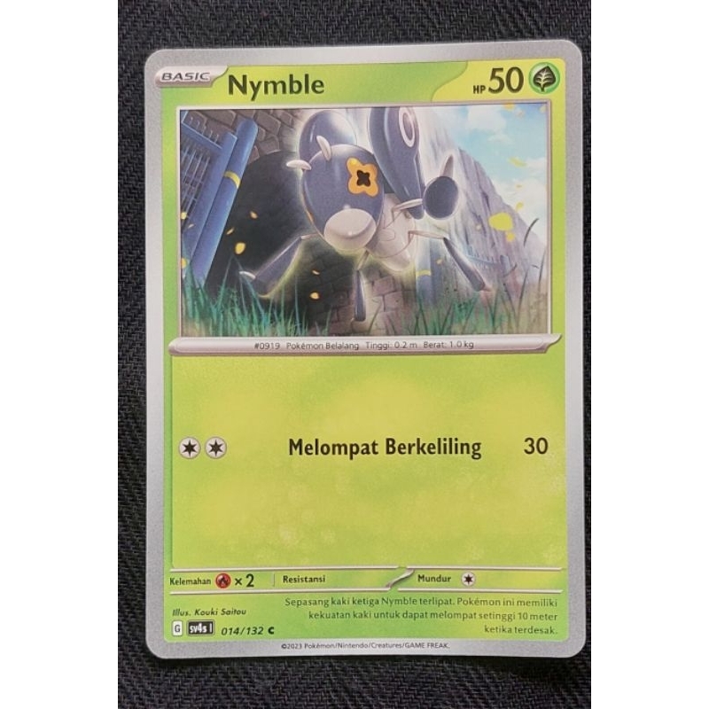 Nymble C 014/132 sv4s - Pokemon PertemuanParadoks TCG Indonesia