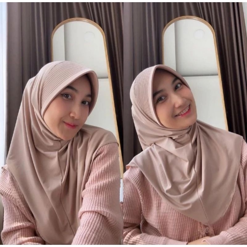 Bergo Sport  M Premium Jersey / Hijab Sekolah / Hijab Sport / Jilbab Sekolah / Jilbab