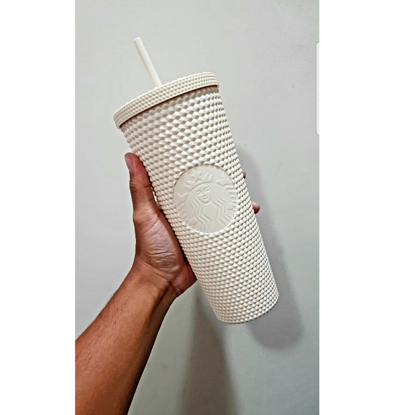 Starbucks studded tumbler WHITE EGG