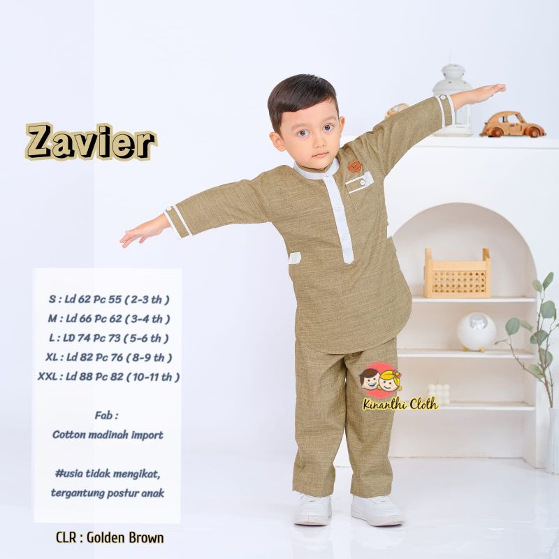 ZAVIER //FAUZAN kOKO KURTA ORI KINANTHI CLOTH || BAJU MUSLIM ANAK COWOK